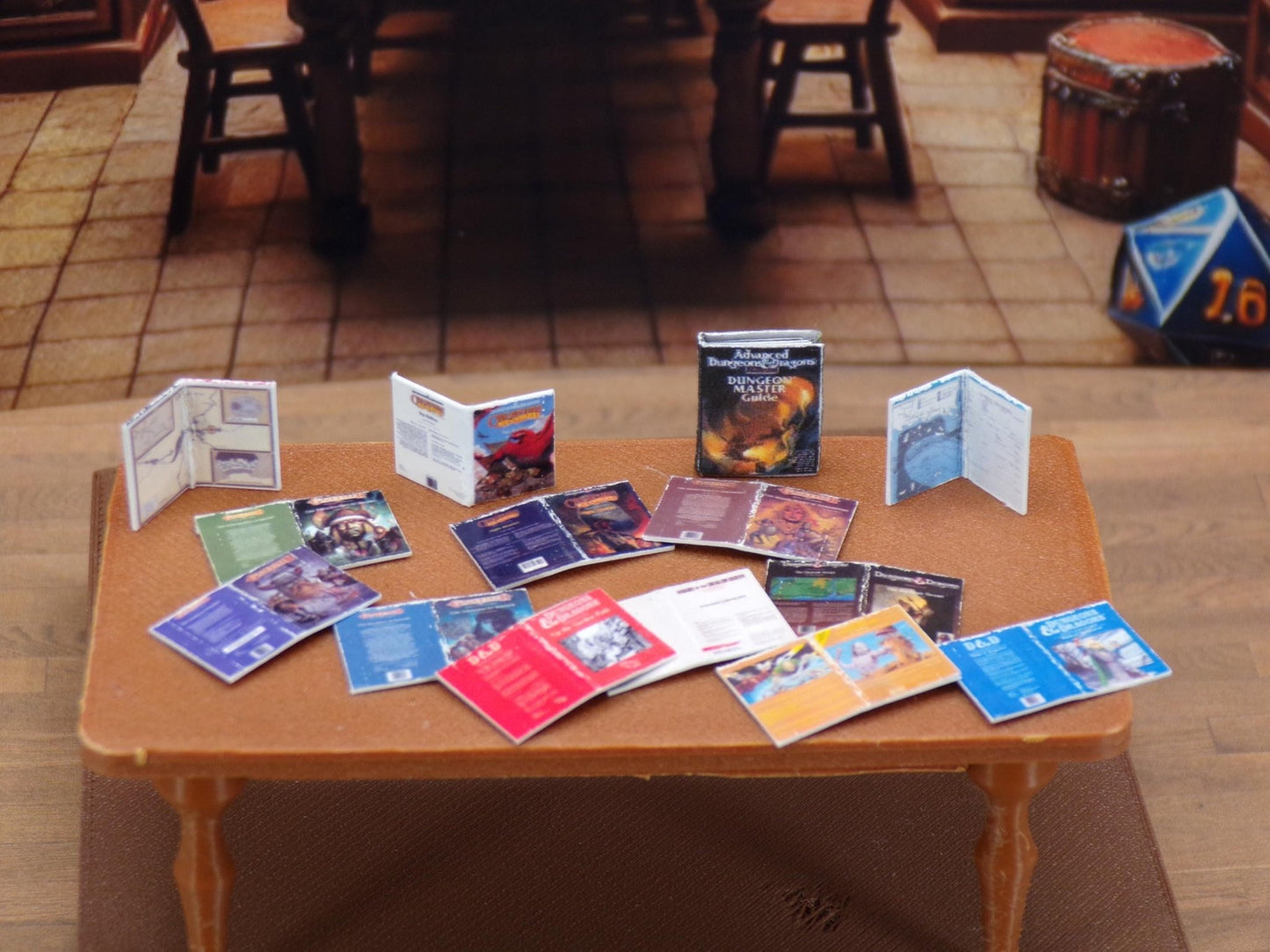1:24 Scale Advanced Dungeons and Dragons Adventure Modules - 85 In All - DnD / DandD / D&D - MstrcrftMinis - 1144