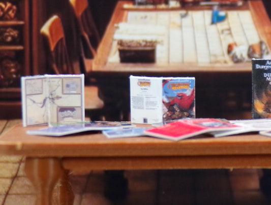 1:24 Scale Advanced Dungeons and Dragons Adventure Modules - 85 In All - DnD / DandD / D&D - MstrcrftMinis - 1144