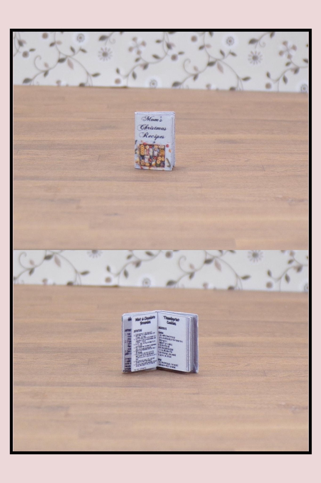 1:24 Scale Christmas Books - 3 Cookbooks, Recipes, Decorating, Crafting, Caroling, 3 Children's, Night Before Christmas, A Christmas Carol - MstrcrftMinis - 1061