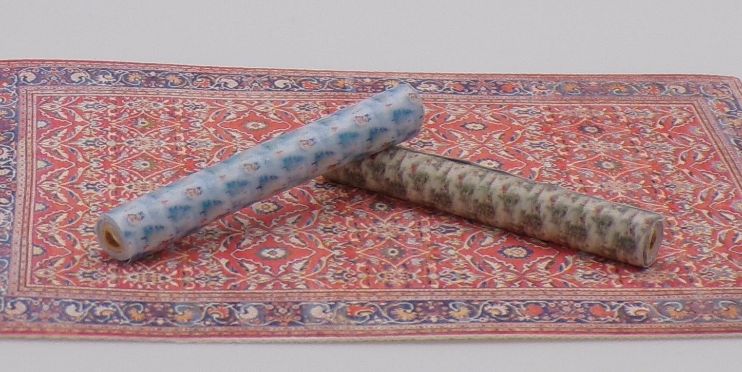 1:24 Scale Christmas Wrapping Paper - 2 Jumbo Rolls and 4 Oversized Sheets - MstrcrftMinis - 1045