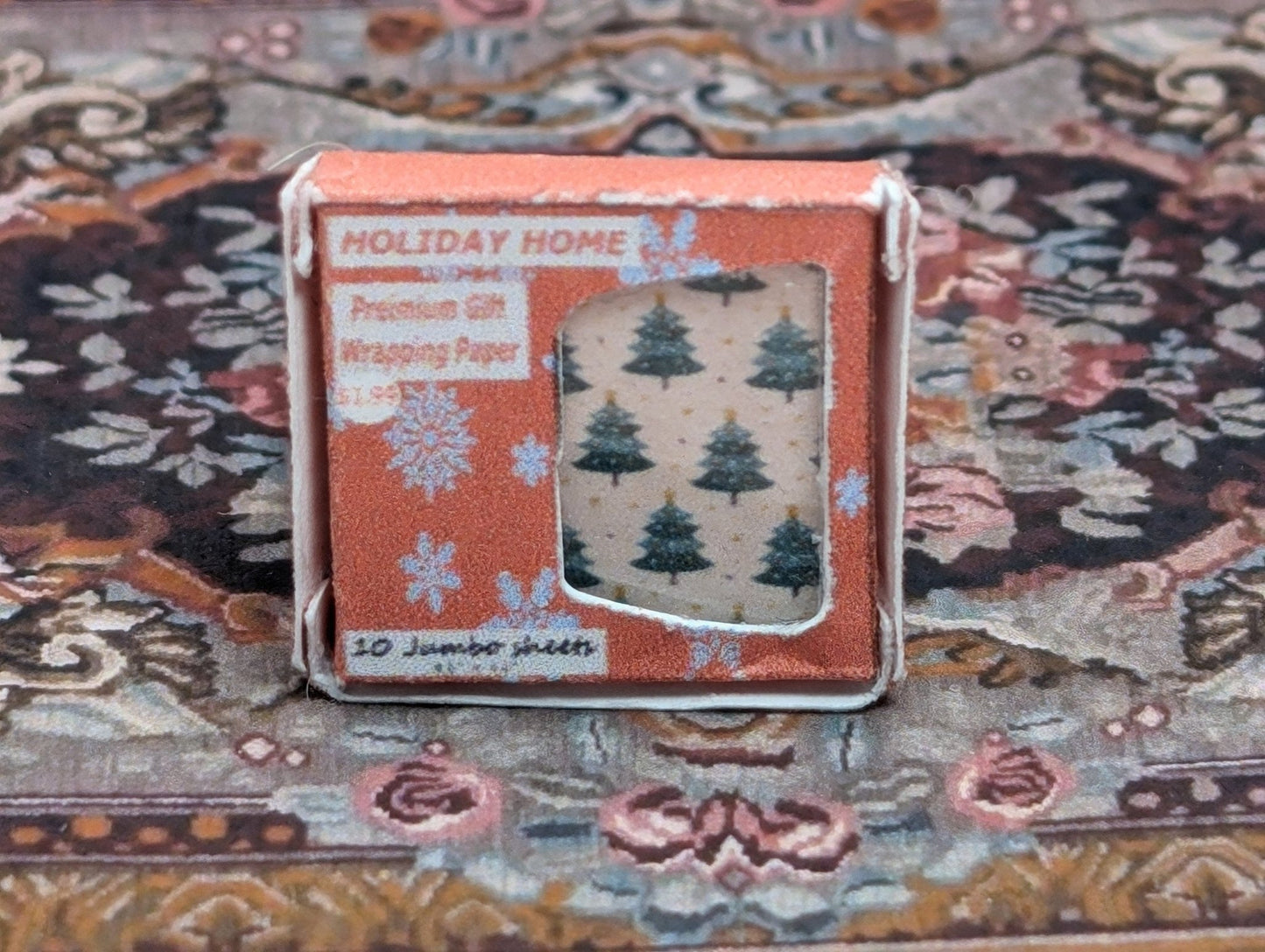 1:24 Scale Christmas Wrapping Paper Sheets with Retail Box - MstrcrftMinis - 1022
