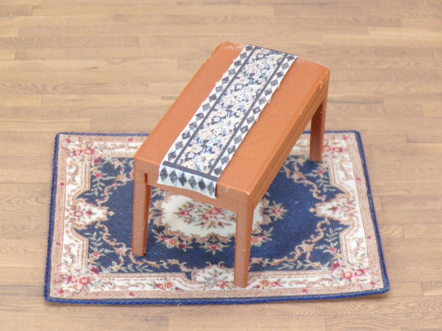 1:24 Scale Dollhouse Table Runners - 35 Different Styles to Choose From - Printed on Cotton Fabric - MstrcrftMinis - 1112