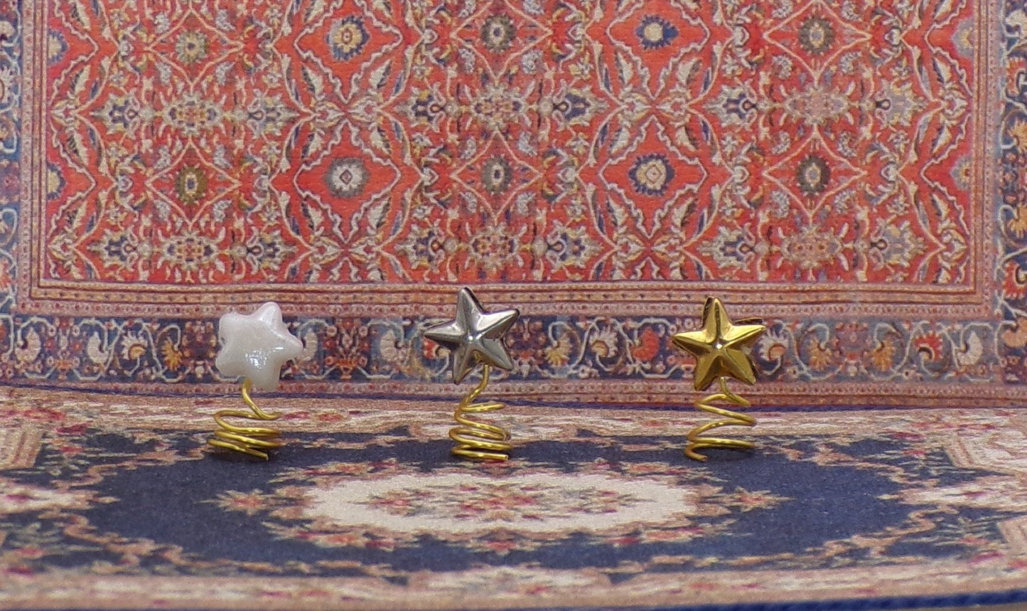 1:24 Scale Fancy Christmas Tree Star Topper - MstrcrftMinis - 1069