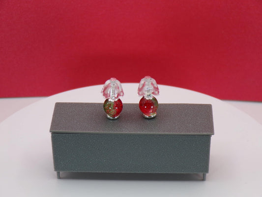 1:24 Scale Lamps - "Élégance de Noël (Christmas Elegance)" - Handcrafted Charm in Every Detail - MstrcrftMinis - 1189 - O