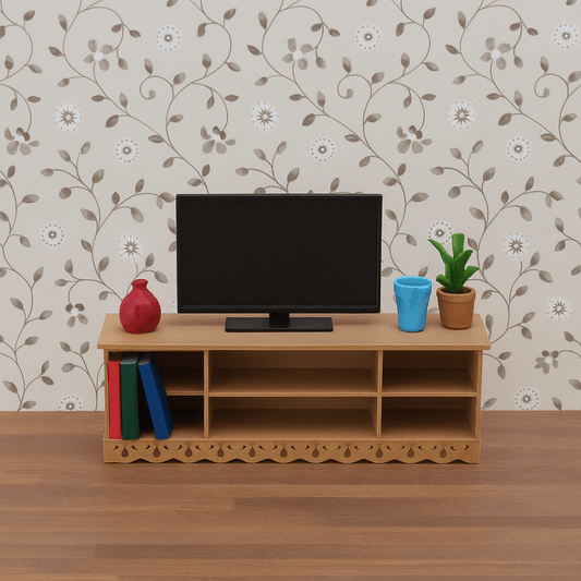 1:24 Scale Living Room Display / TV Cabinet | 1/25 Scale | G Scale - MstrcrftMinis - 1269