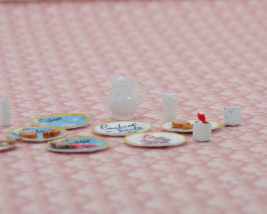 1:24 Scale "Milk and Cookies for Santa" with Optional Mug of Hot Cocoa - MstrcrftMinis - 1076KIT