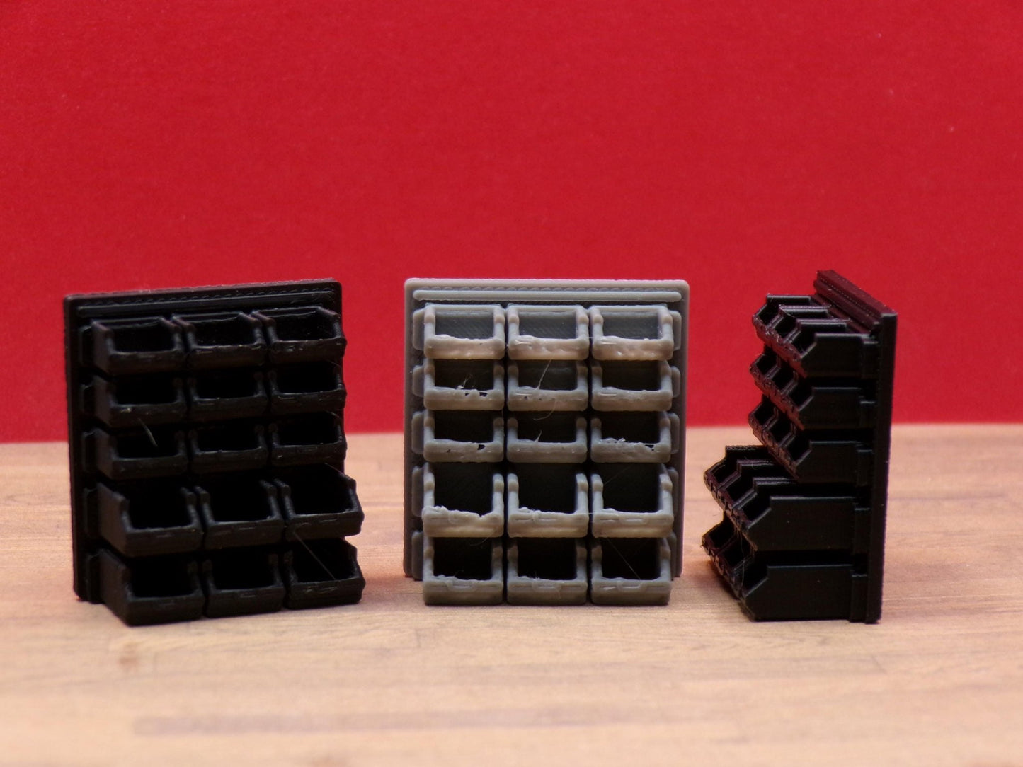1:24 Scale Miniature Garage Parts Bin | Workshop Storage Box | Scale Model Bin for Auto Shop & Garage Dioramas | 1/25 Scale | G Scale - MstrcrftMinis - 1230