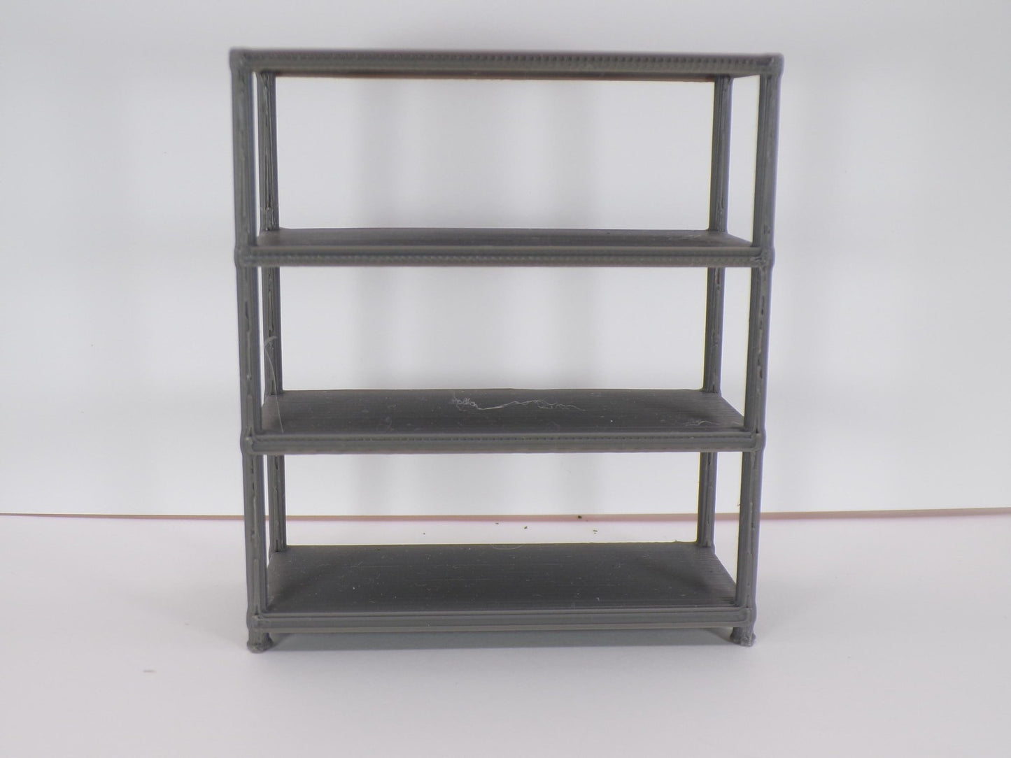 1:24 Scale Miniature Garage Parts Rack | Dollhouse Workshop Shelving | Mini Auto Shop Storage Shelf for Dioramas & Model Garages - MstrcrftMinis - 1222