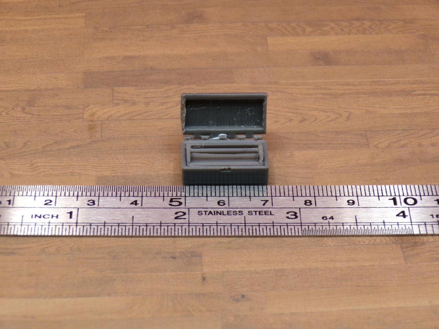 1:24 Scale Miniature Toolbox with Opening Lid & Removable Tray | Dollhouse Garage Tool Chest | Mini Mechanic Shop Diorama Accessory - MstrcrftMinis - 1226