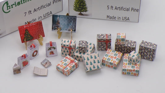1:24 Scale Prewrapped Christmas Presents - MstrcrftMinis - 1046