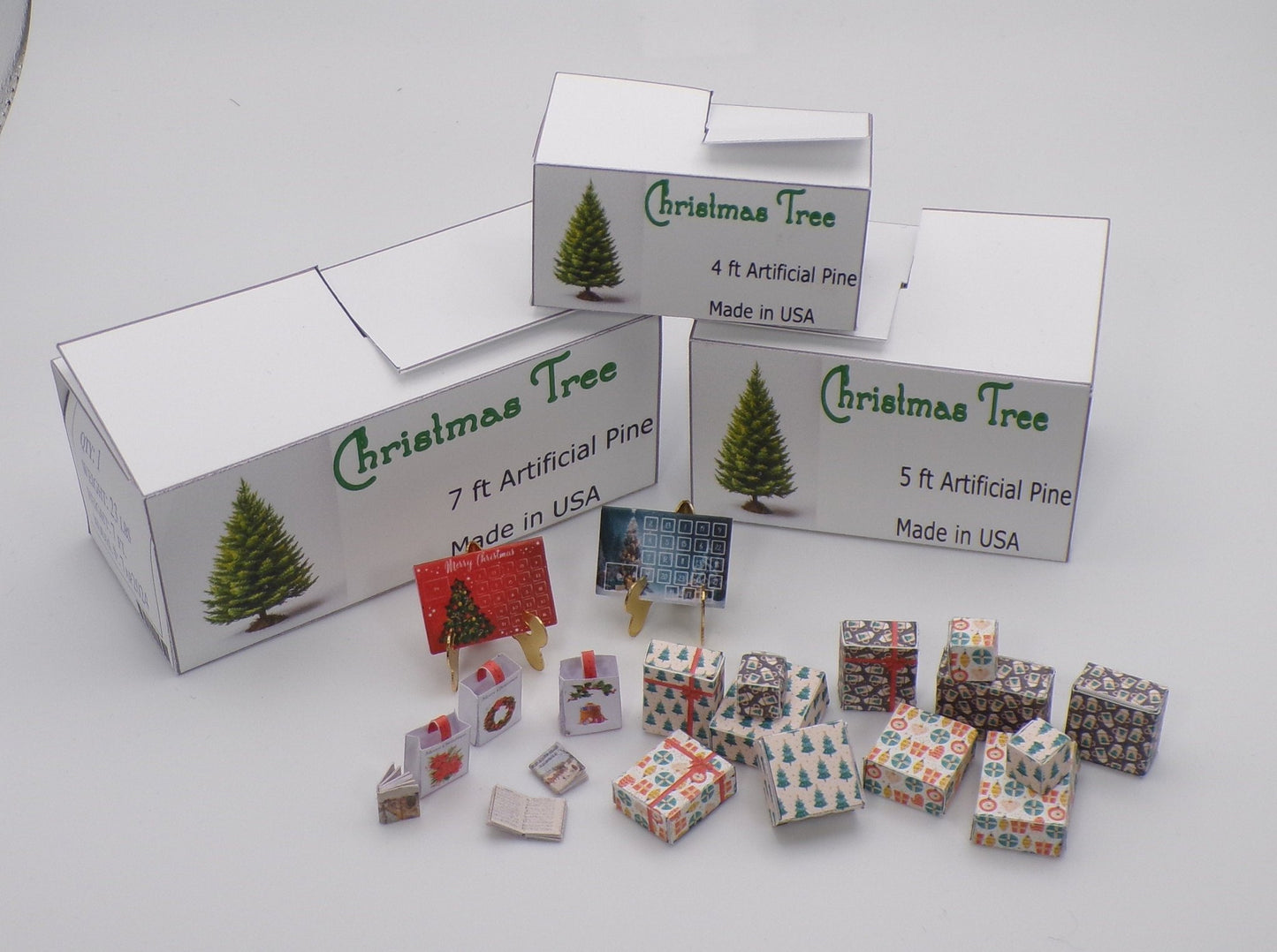1:24 Scale Prewrapped Christmas Presents - MstrcrftMinis - 1046