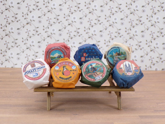 1:24 Scale Wheels of Cheese - Yes! 83 - pound Wheels of Cheese - MstrcrftMinis - 1008