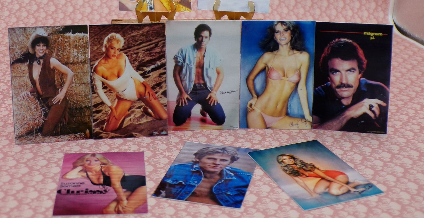 1970s and 1980s Style 1:24 Scale Heartthrob Posters - MstrcrftMinis - 1037
