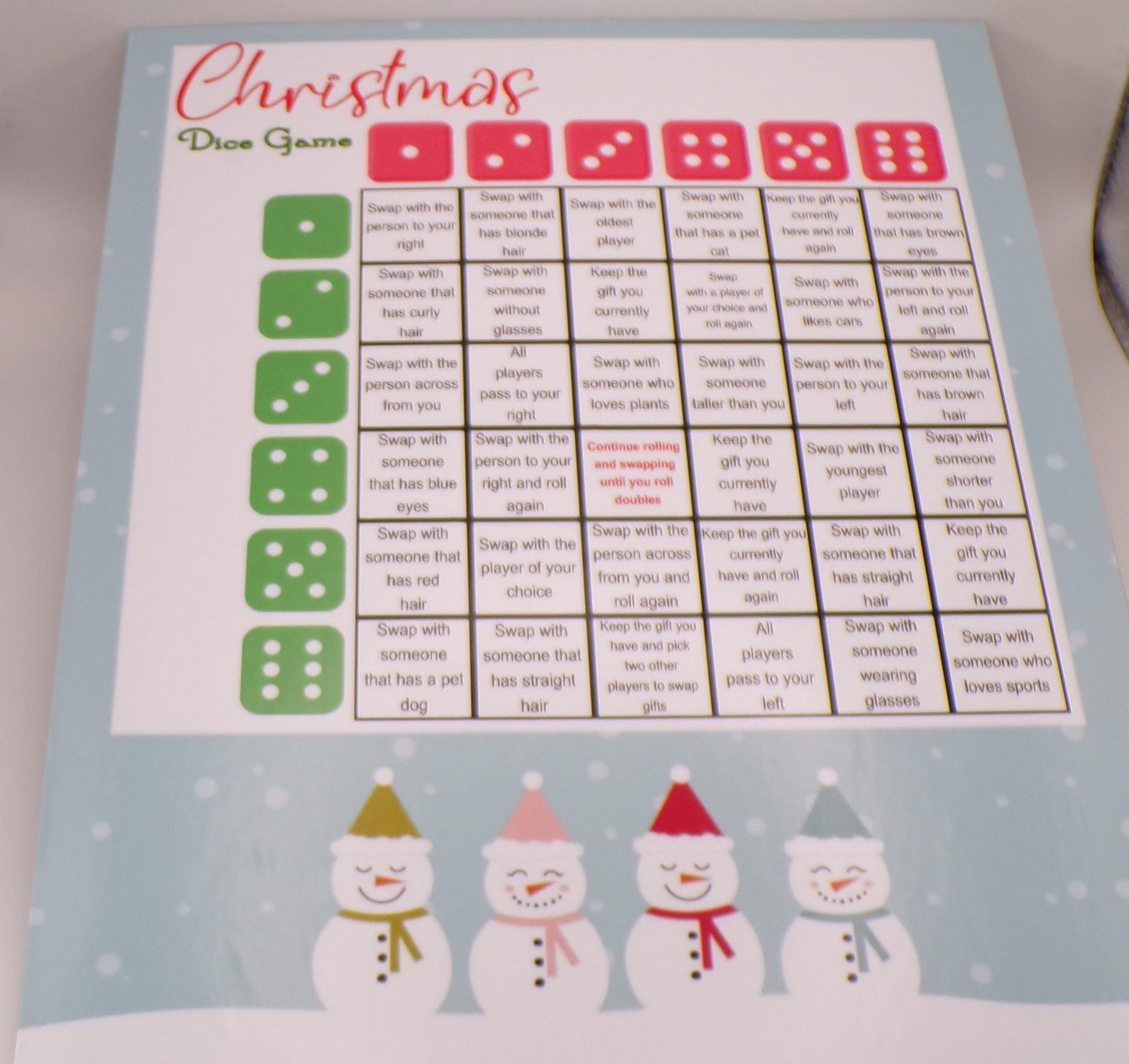 54+ Christmas Games - From Family to Adult - 5 Different Gift Exchange Games - Mistletoe Moolah Game - Mature Games Also - MstrcrftMinis -