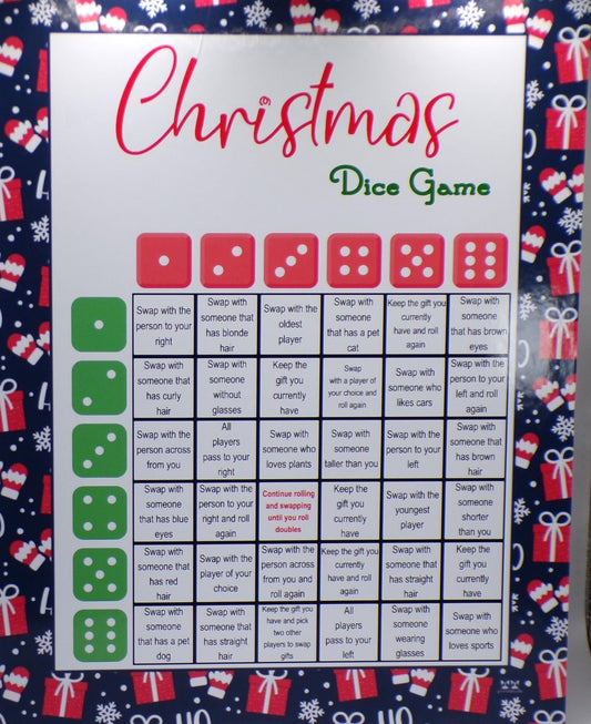 54+ Christmas Games - From Family to Adult - 5 Different Gift Exchange Games - Mistletoe Moolah Game - Mature Games Also - MstrcrftMinis -