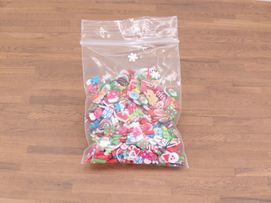 Christmas Mix - Polymer Clay Confetti - Slime, Craft, Decoden, or Resin Supplies - MstrcrftMinis - 1084