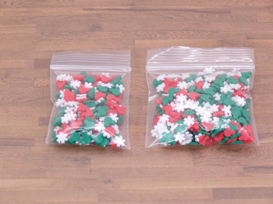 Christmas Wonder Mix - Polymer Clay Confetti - Slime, Craft, Decoden, or Resin Supplies - MstrcrftMinis - 1133