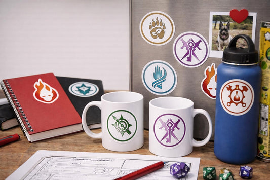 Dungeons & Dragons Character Class Sticker Pack – 13 Vinyl Stickers - MstrcrftMinis - 1340