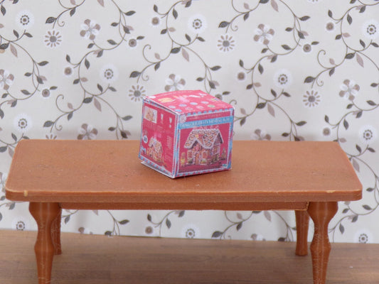Gingerbread House Decorating Kit Box – 1:24 Scale Miniature - MstrcrftMinis - 1322