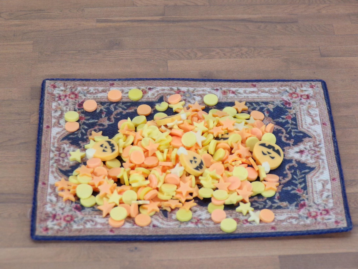 Halloween Pumpkin Mix - Polymer Clay Confetti - Slime, Craft, Decoden, or Resin Supplies - MstrcrftMinis - 1115