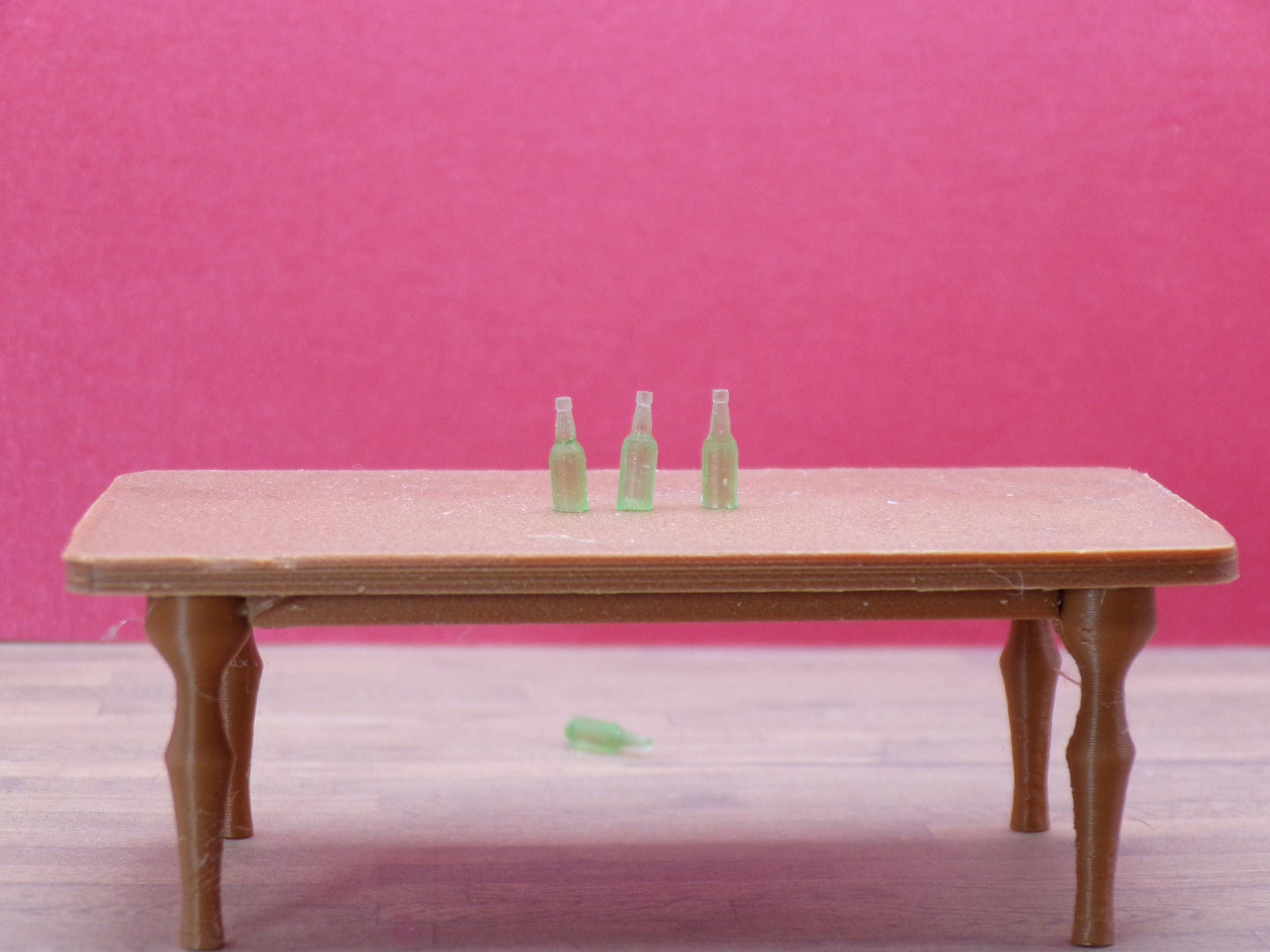1:24 Scale Miniature Soda Pop Bottles (Set of 24) | Green, Clear & White Bottles | Dollhouse Kitchen or Diner Drink Props
