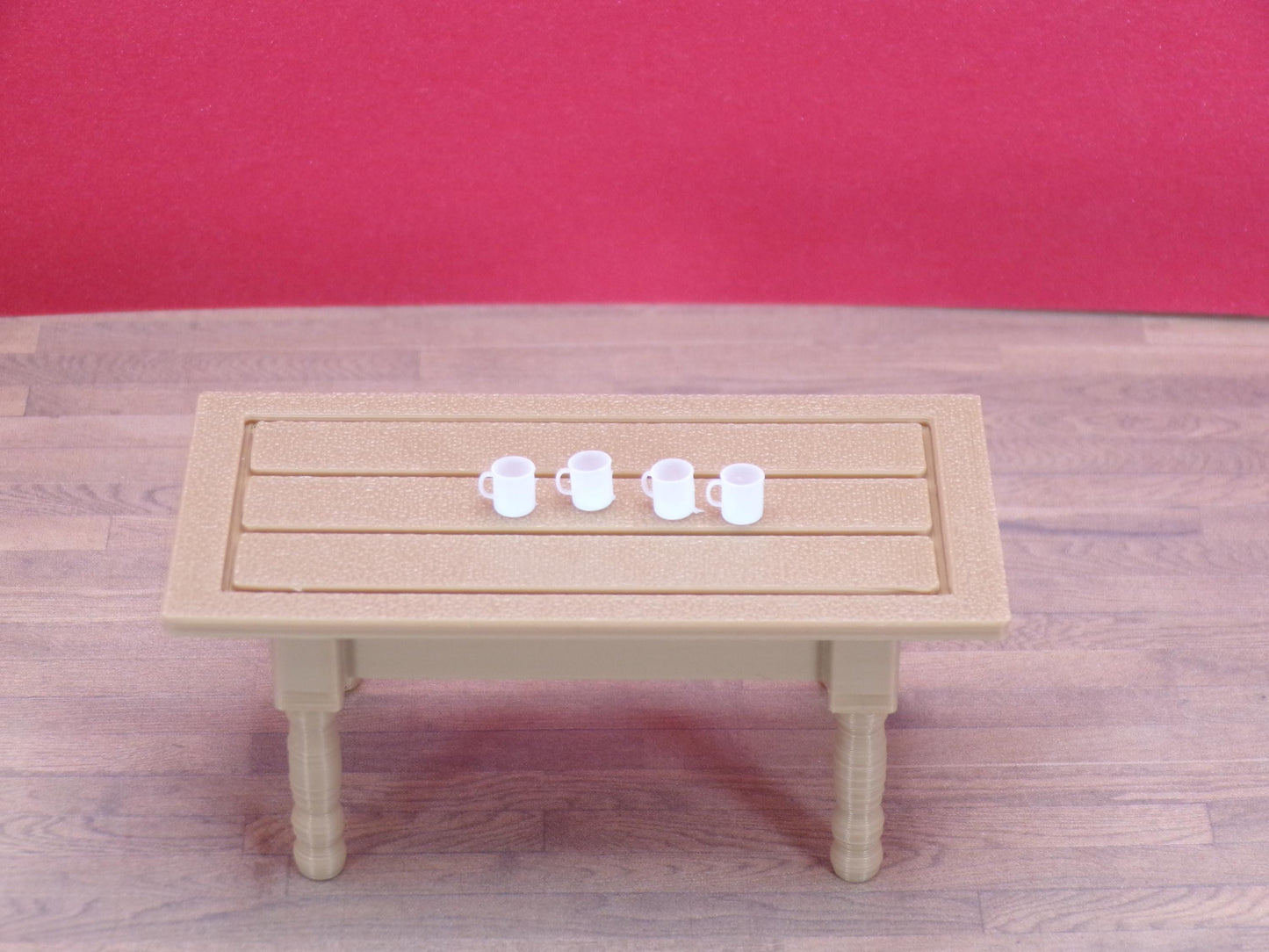 1:24 Scale Cocoa Mugs – Set of 4 - 1/25, G Scale
