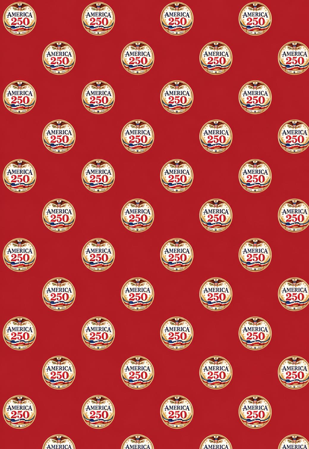 America's 250th Anniversary Wrapping Paper – 2 Premium Folded Sheets (20" x 29") | Semiquincentennial Gift Wrap