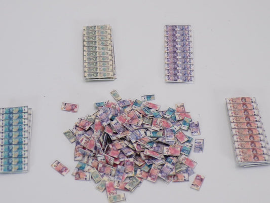 It's All About the Money, Money, Money - 1:24 Scale Stacks of Money - British Pound - MstrcrftMinis - 1038 - GBP