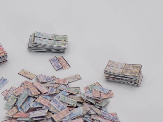 It's All About the Money, Money, Money - 1:24 Scale Stacks of Money - Canadian Dollars - MstrcrftMinis - 1038 - CAD