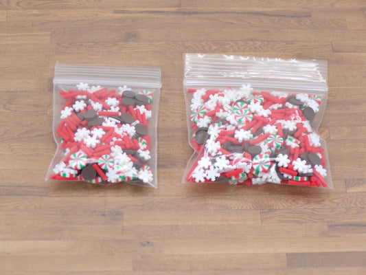 Mint Sparkles and Choclate Mix - Polymer Clay Confetti - Slime, Craft, Decoden, or Resin Supplies - MstrcrftMinis - 1135