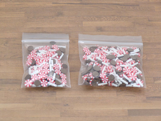 Starlight Mint and Choclate Mix - Polymer Clay Confetti - Slime, Craft, Decoden, or Resin Supplies - MstrcrftMinis - 1136