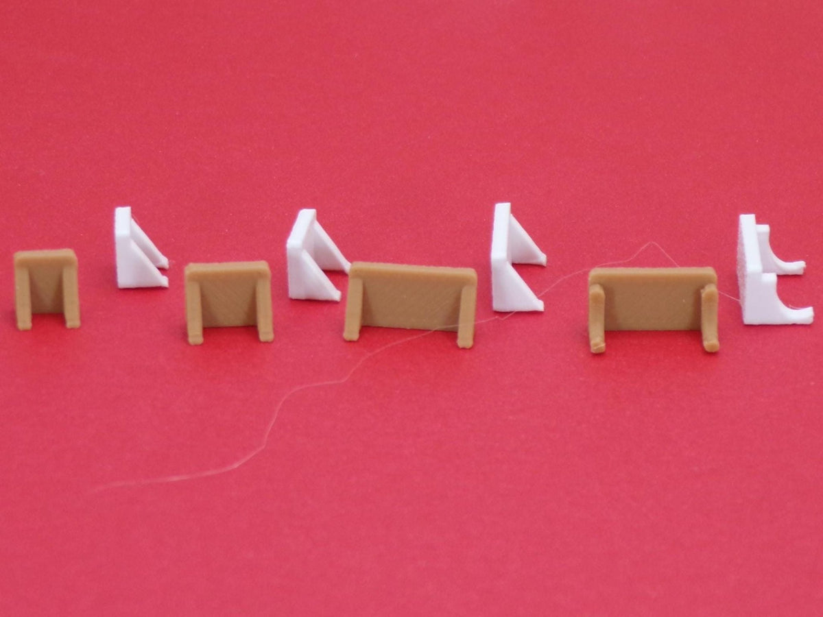 Wall Shelf Set (4 - Pack) – 1:24 Scale Miniature - MstrcrftMinis - 1307