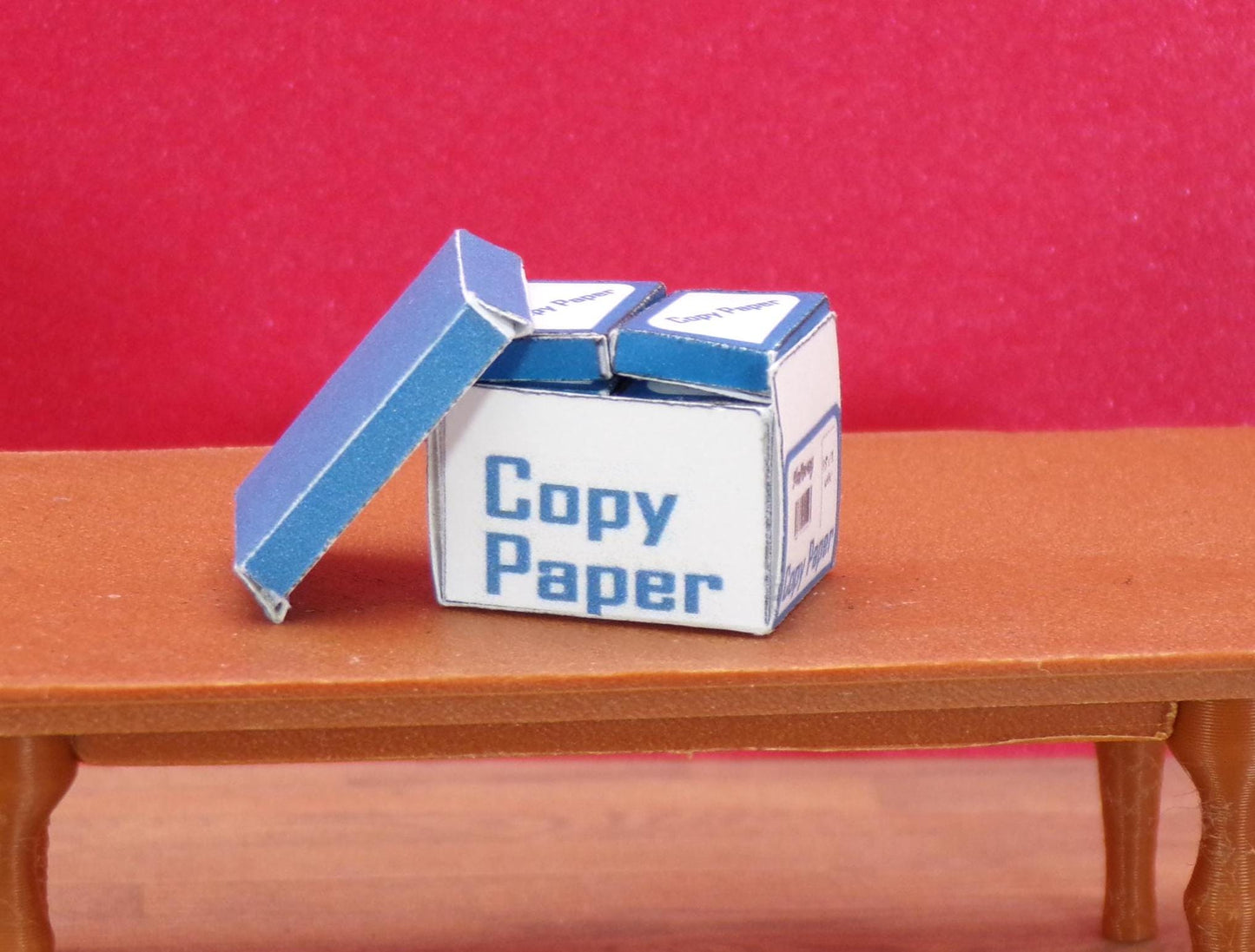 1:24 Scale 70+ Office Documents - Checks / Desk and Office Clutter / Copy Paper Box with Paper. Scale Letter, Legal, and A4 size documents. - MstrcrftMinis - 1018