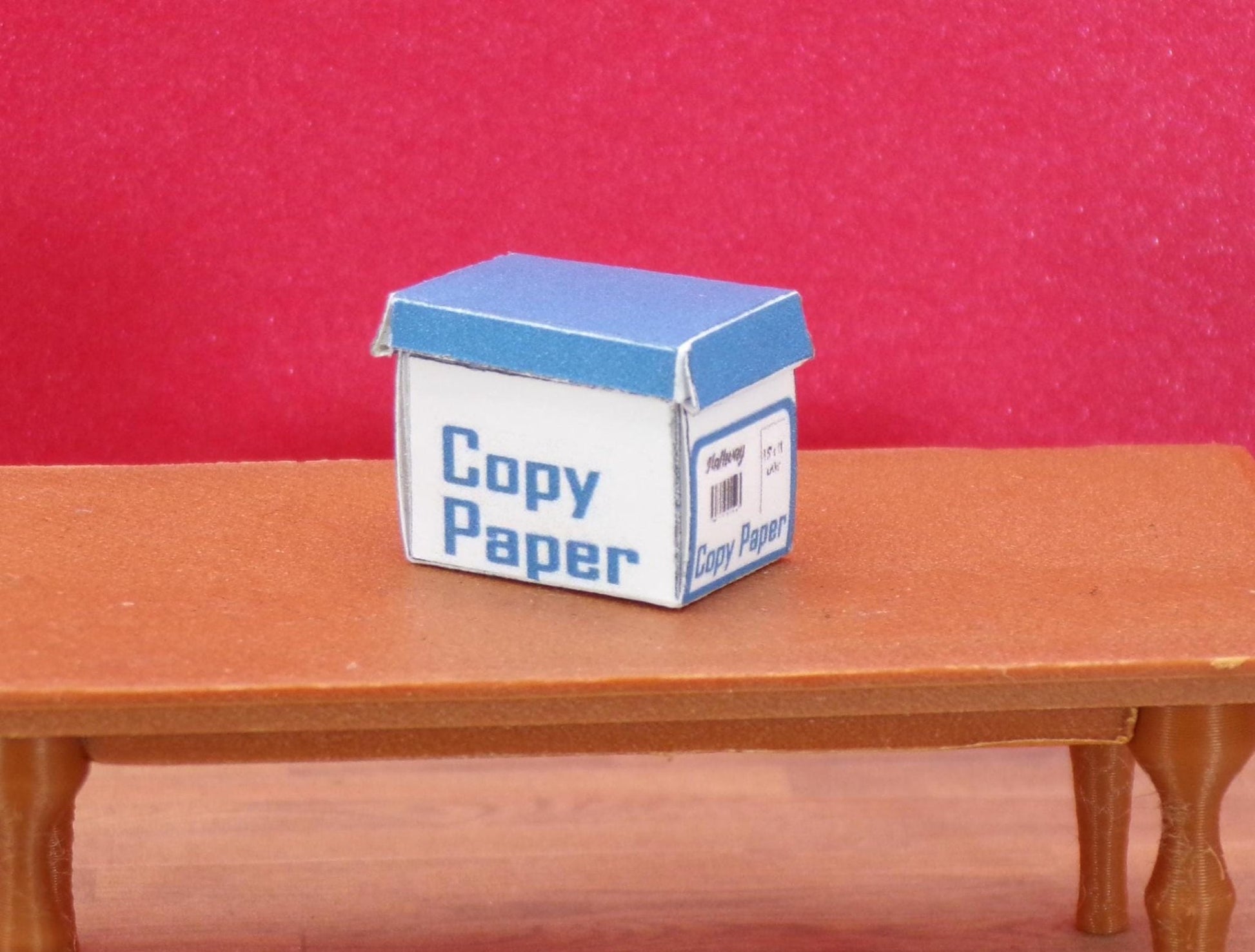 1:24 Scale 70+ Office Documents - Checks / Desk and Office Clutter / Copy Paper Box with Paper. Scale Letter, Legal, and A4 size documents. - MstrcrftMinis - 1018