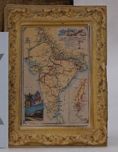 1:24 Scale Antique Maps and Frames - MstrcrftMinis - 1024