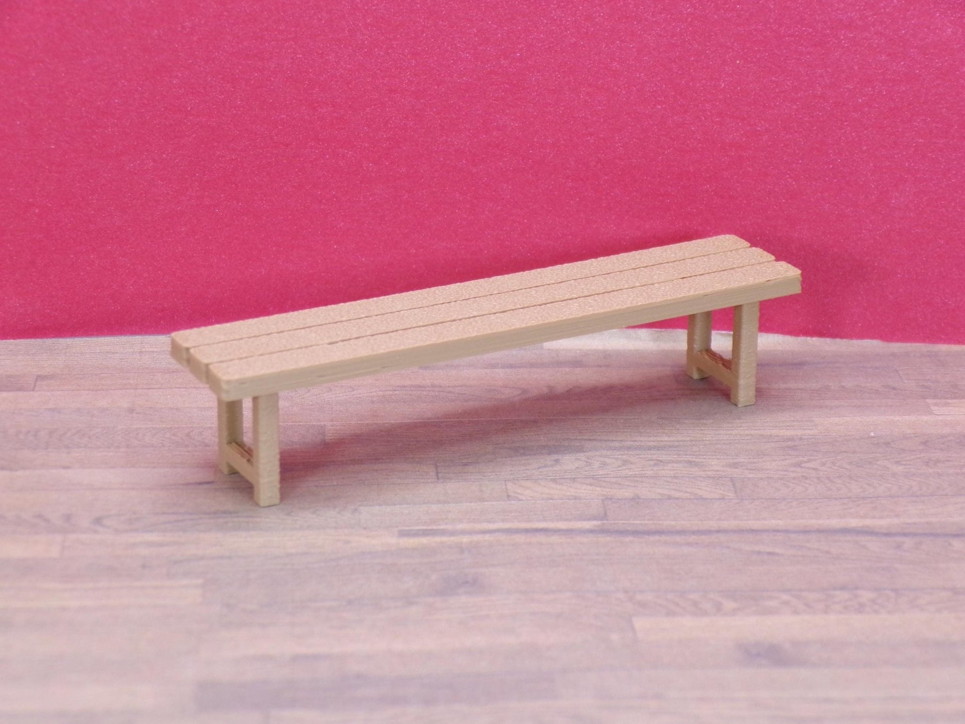 1:24 Scale Benches – Concrete or Wood Styles – Park, Gym Locker Room, Garden & Street Seating - MstrcrftMinis - 1411