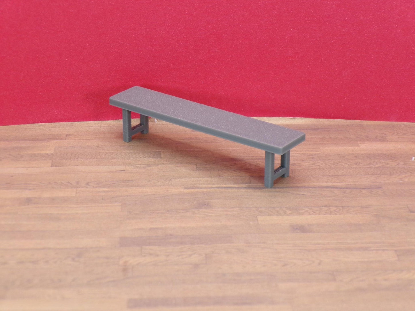 1:24 Scale Benches – Concrete or Wood Styles – Park, Gym Locker Room, Garden & Street Seating - MstrcrftMinis - 1411