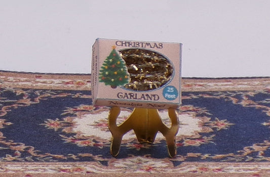 1:24 Scale Box of Christmas Tree Garland - MstrcrftMinis - 1064