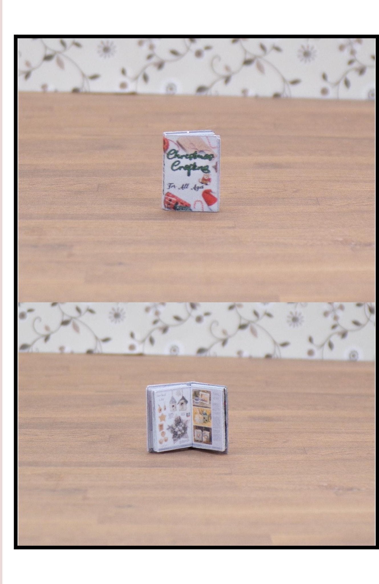 1:24 Scale Christmas Books - 3 Cookbooks, Recipes, Decorating, Crafting, Caroling, 3 Children's, Night Before Christmas, A Christmas Carol - MstrcrftMinis - 1061