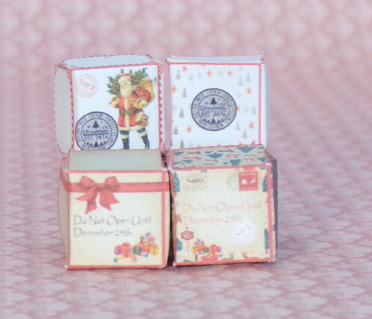 1:24 Scale Christmas Day and Christmas Eve Gift Boxes - MstrcrftMinis - 1010