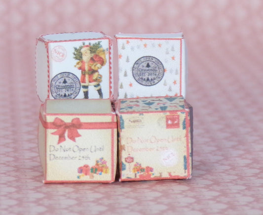 1:24 Scale Christmas Day and Christmas Eve Gift Boxes - MstrcrftMinis - 1010