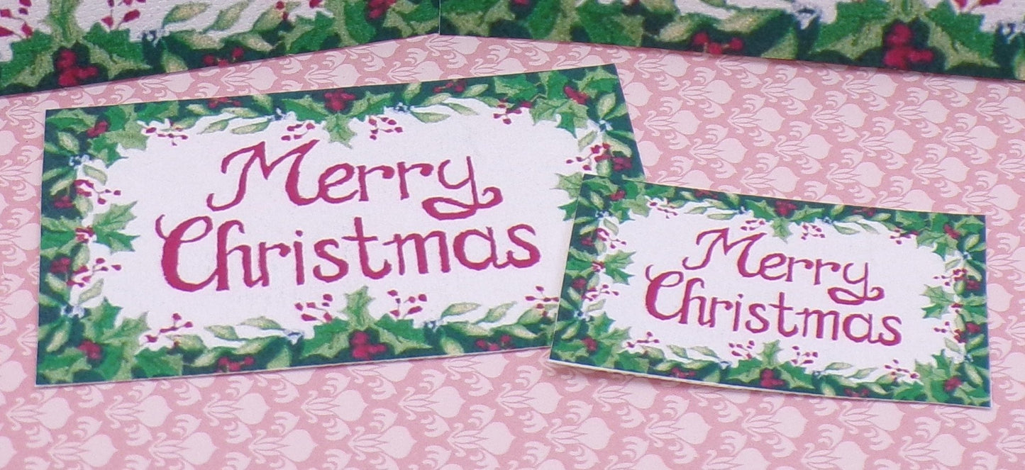 1:24 Scale Christmas Rugs - 5 Styles, 4 Sizes Each - MstrcrftMinis - 1042