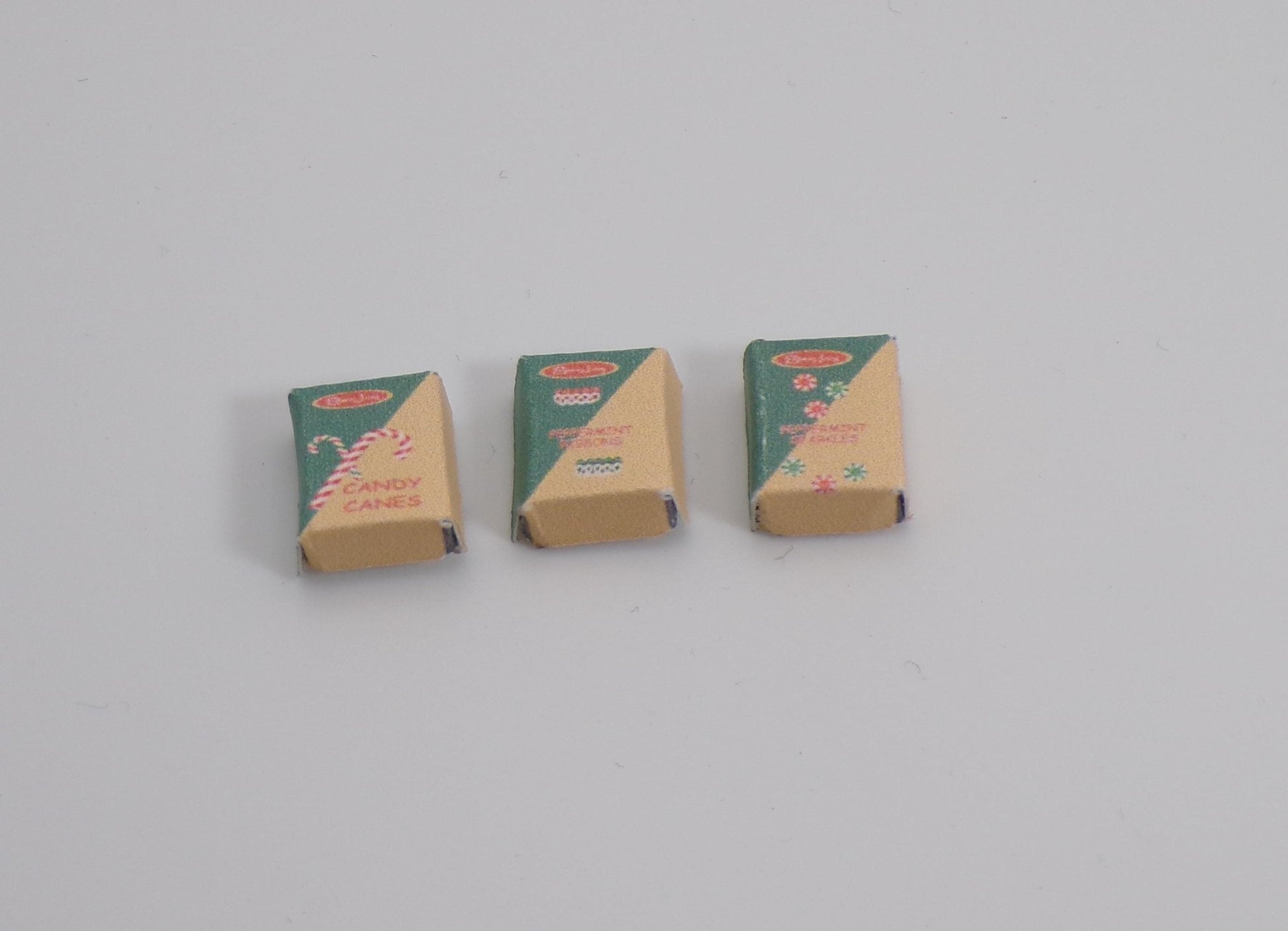 1:24 Scale Christmas Treats Boxes #1 - Candy Canes, Ribbons, and Sparkles - MstrcrftMinis - 1074