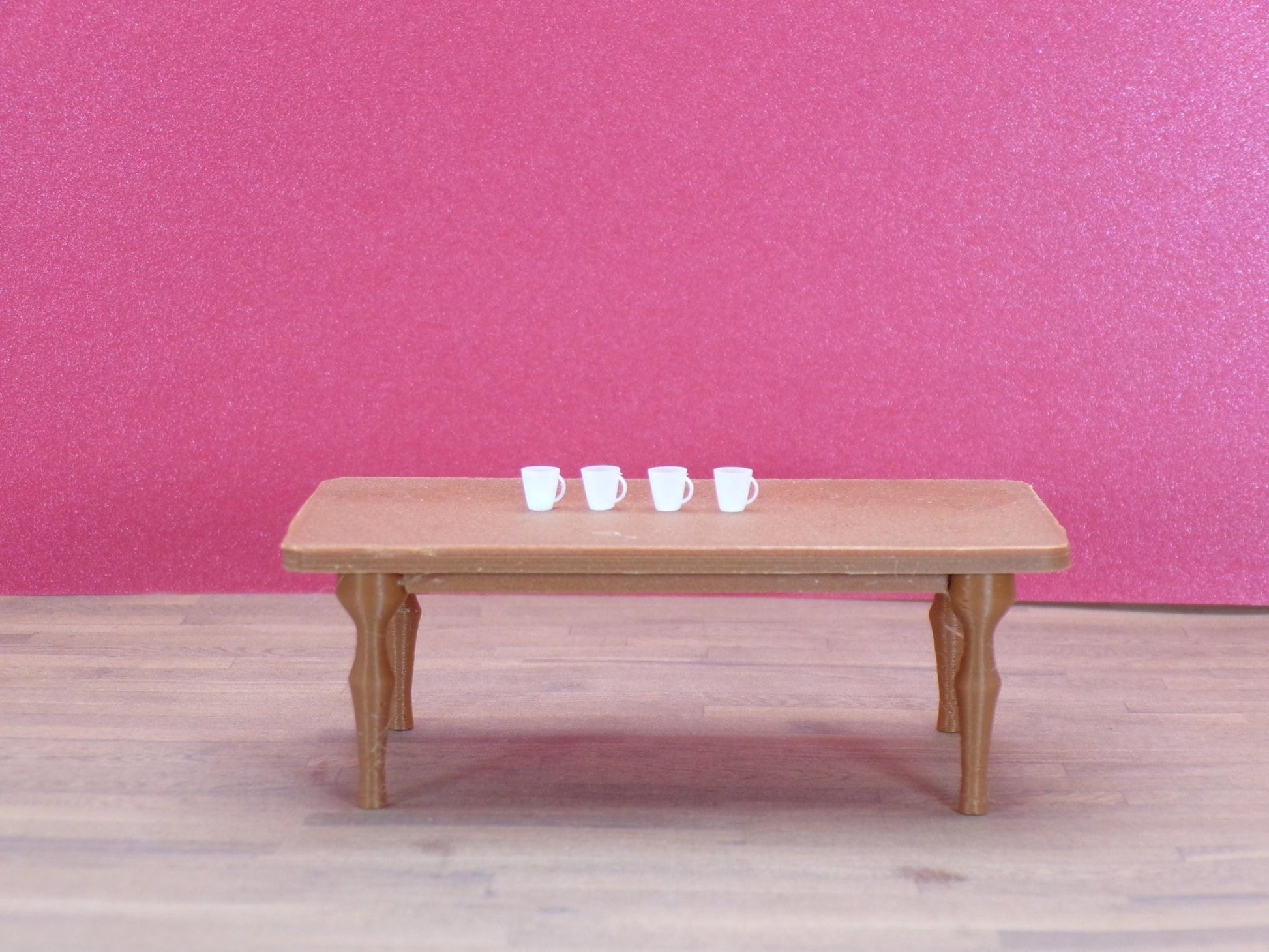 1:24 Scale Coffee Cups – Set of 4 - 1/25, G Scale - It's The Best Part of Waking Up... - MstrcrftMinis - 1297