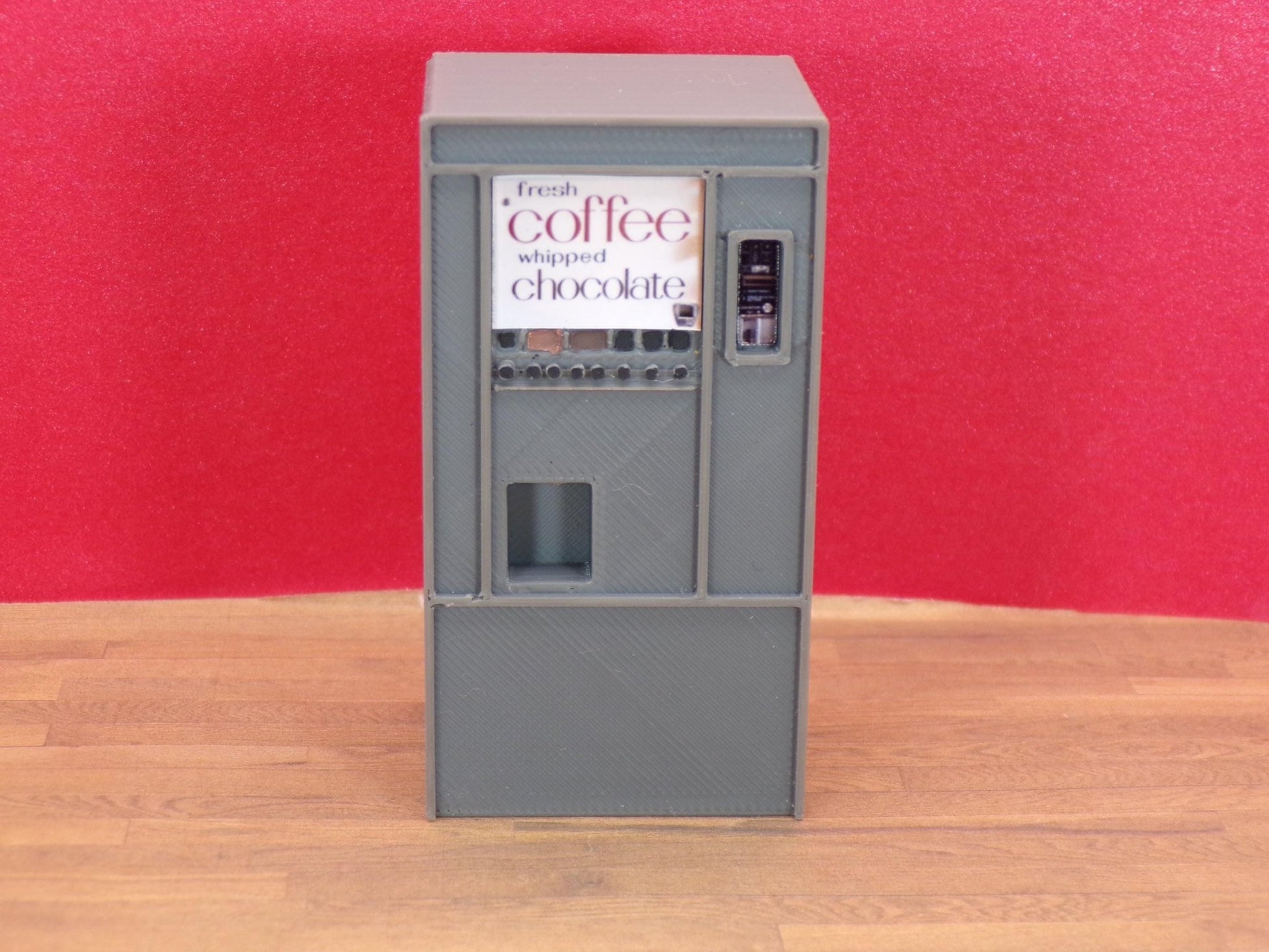 1:24 Scale Coffee Vending Machine - Miniature Break Room Accessory - MstrcrftMinis - 1381