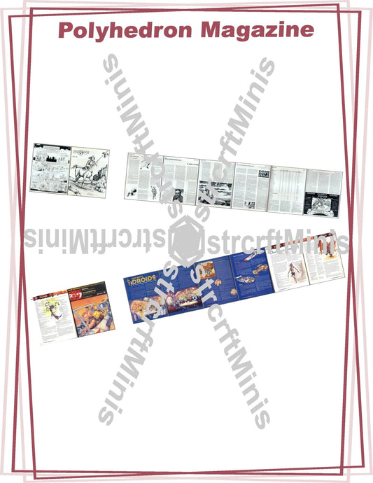 1:24 Scale D&D (Dungeons and Dragons) Publications - Polyhedron Magazine - MstrcrftMinis - 1190 - Polyhedron