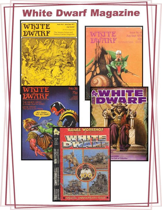 1:24 Scale D&D (Dungeons and Dragons) Publications - White Dwarf Magazine - MstrcrftMinis - 1190 - WhiteDwarf
