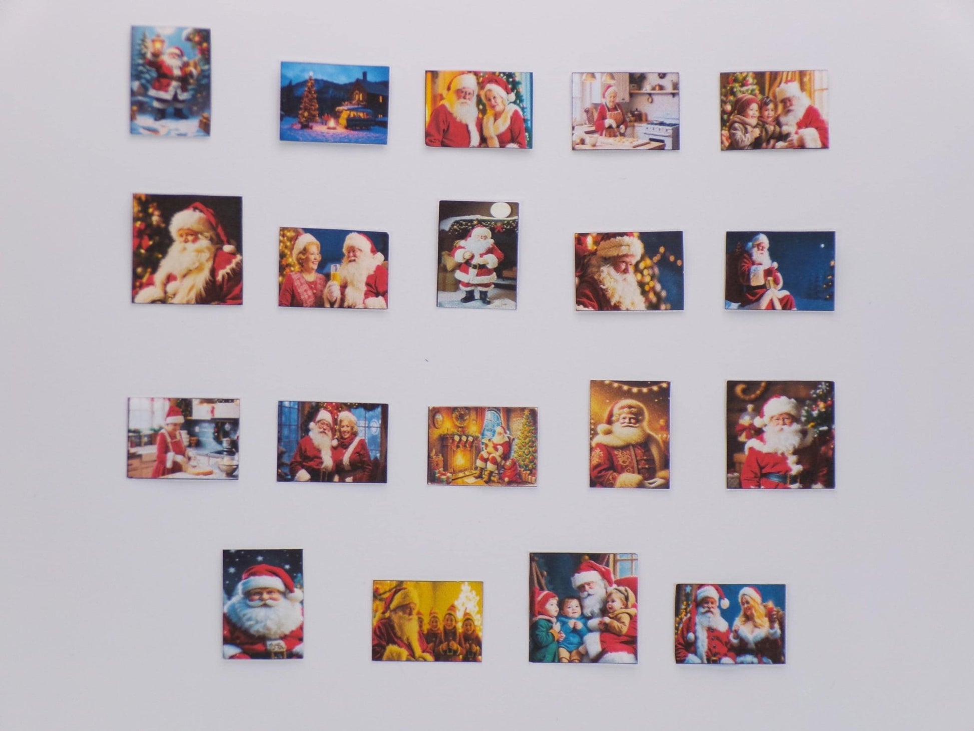 1:24 Scale Digital Art - 19 Santa Paintings - MstrcrftMinis - 1191 - Santas