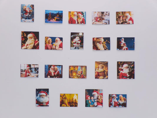 1:24 Scale Digital Art - 19 Santa Paintings - MstrcrftMinis - 1191 - Santas