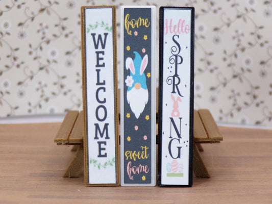 1:24 Scale Dollhouse Front Porch Signs - Over 100 Different Styles to Choose From - MstrcrftMinis - 1096
